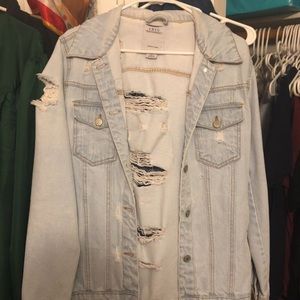 Iris Jean Ripped Jean Jacket
